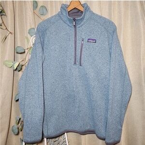 Patagonia Gray Quarter-Zip Fleece Jacket